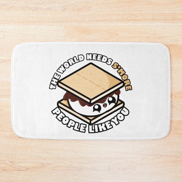 Item preview, Cute Cartoon S'more || The World Needs S'more People Like You || Kawaii designed and sold by cookingwithten.