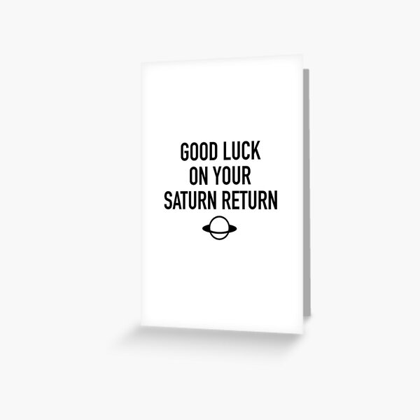 Item preview, Good Luck On Your Saturn Return, Greeting Card, Birthday Card, Sticker, Magnet designed and sold by wildgemstudio.