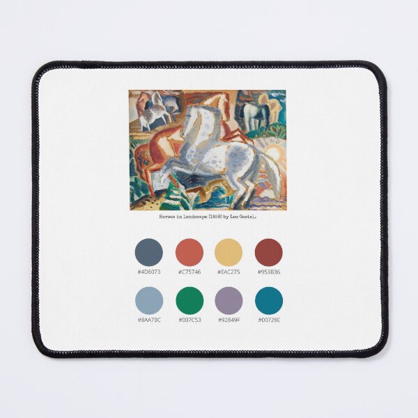 Item preview, Colour Palette of Horses in landscape (1928) by Leo Gestel. designed and sold by CoffeewithAnh.