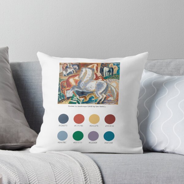 Item preview, Colour Palette of Horses in landscape (1928) by Leo Gestel.  designed and sold by CoffeewithAnh.
