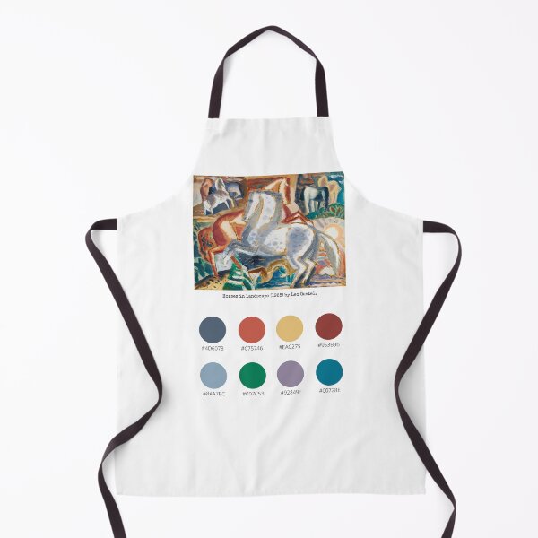 Item preview, Colour Palette of Horses in landscape (1928) by Leo Gestel. designed and sold by CoffeewithAnh.