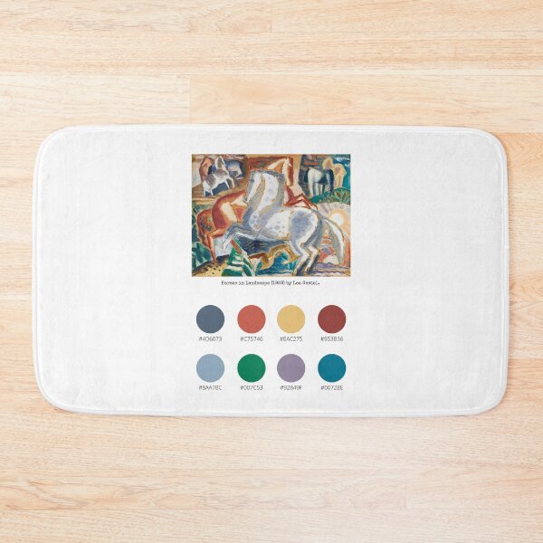Item preview, Colour Palette of Horses in landscape (1928) by Leo Gestel.  designed and sold by CoffeewithAnh.