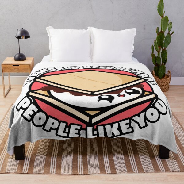 Item preview, Cute Cartoon S'more || The World Needs S'more People Like You || Kawaii designed and sold by cookingwithten.