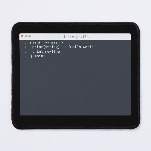 Item preview, . FlaScript language Hello World program sample in editor window designed and sold by IuriiVlasenko.
