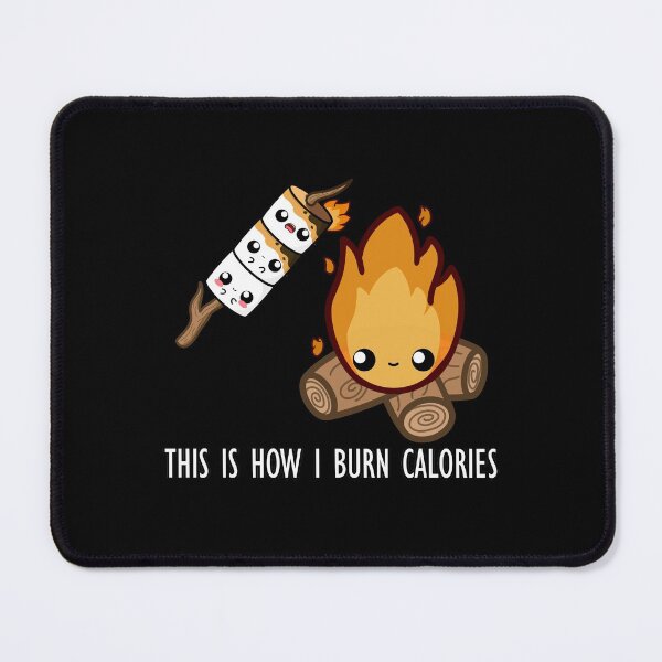 Item preview, Cute Cartoon Marshmallow || This is How I Burn Calories || Kawaii designed and sold by cookingwithten.
