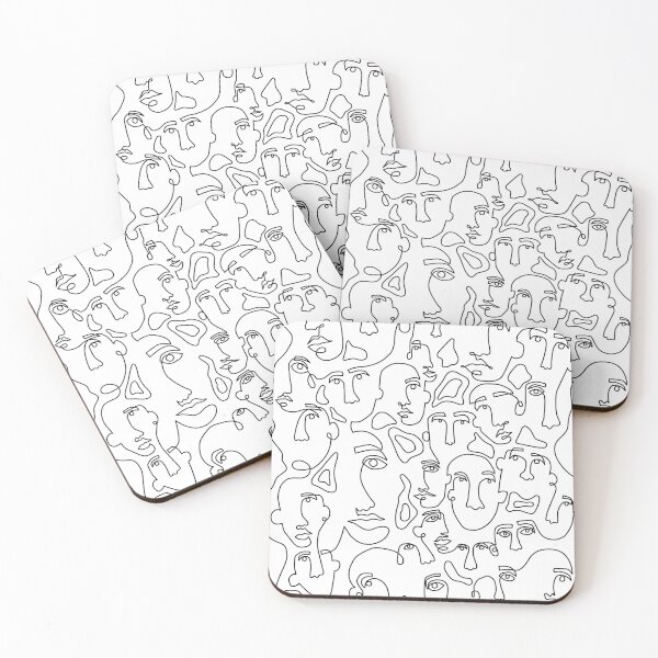 Item preview, trendy onelined face design designed and sold by hannesalvesen.