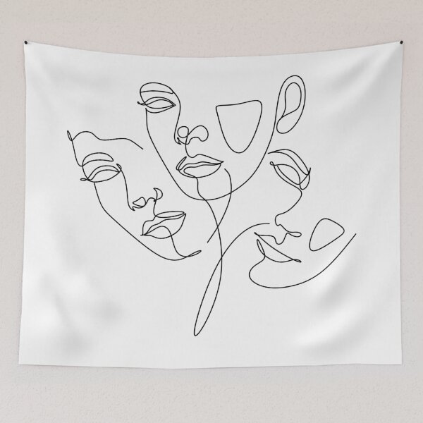 Item preview, Black Woman Portrait Line Drawing, Afro Woman, African American Woman Line Art, Art Print, Minimalist Portrait. Feminism  designed and sold by OneLinePrint.