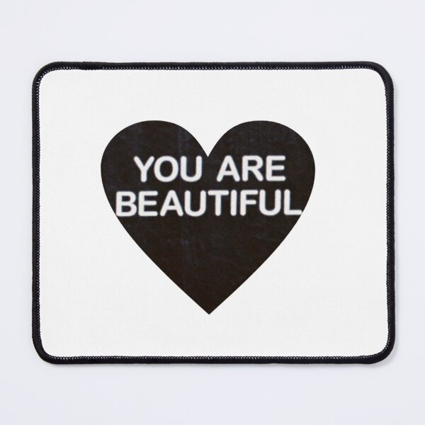 Item preview, Chrome heart (you're beautiful text) designed and sold by bayan baker.