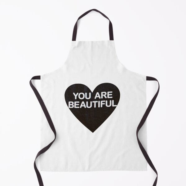Item preview, Chrome heart (you're beautiful text) designed and sold by bayan baker.