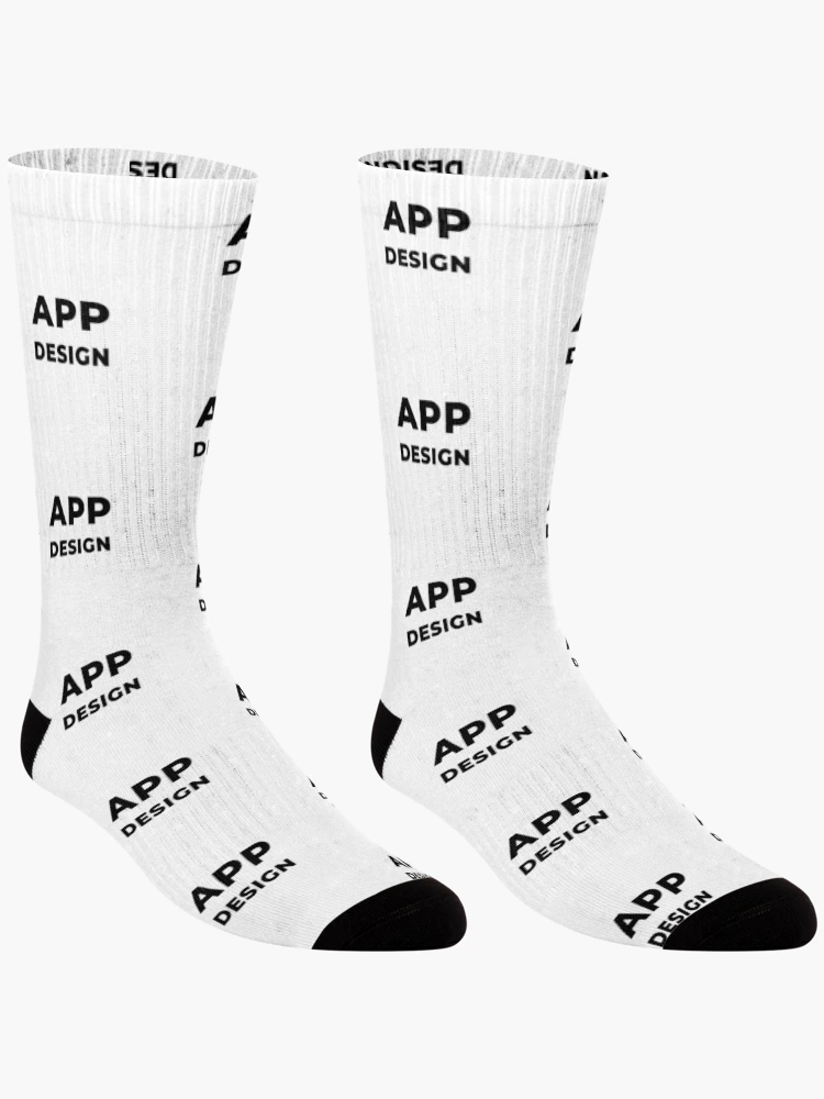 Thumbnail 3 of 5, Socks, App Design (Inverted) designed and sold by developer-gifts.