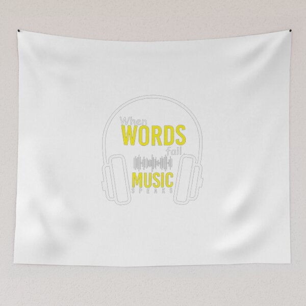 Item preview, WHEN WORDS FAIL MUSIC SPEAKS designed and sold by Marakstore.