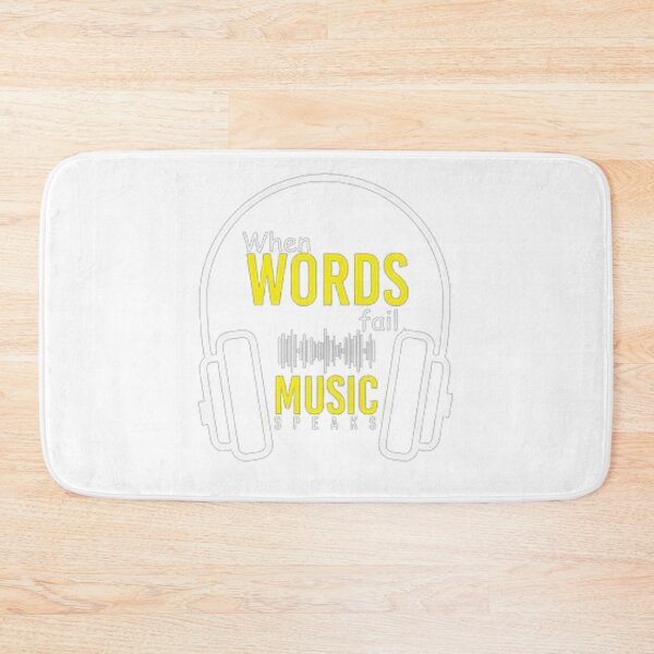 Item preview, WHEN WORDS FAIL MUSIC SPEAKS designed and sold by Marakstore.