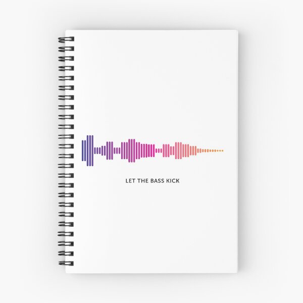 Item preview, Let The Bass Kick Sound Wave (Colour on White) designed and sold by STUDIO-72.