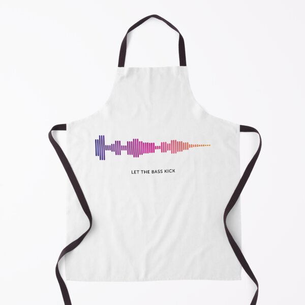 Item preview, Let The Bass Kick Sound Wave (Colour on White) designed and sold by STUDIO-72.