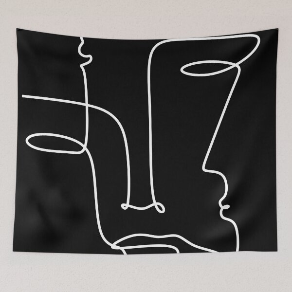 Item preview, Abstact line art face. Line drawing woman face. Single Line Face Art | Minimalist Woman Line Drawing | Simple Art Female Face | Woman Drawing designed and sold by OneLinePrint.