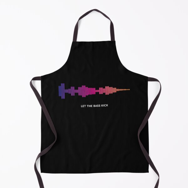 Item preview, Let The Bass Kick Sound Wave (Colour on Black) designed and sold by STUDIO-72.