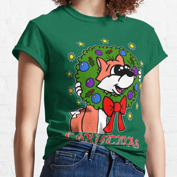 CHRISTMAS BUBBLE FOX Classic T-Shirt