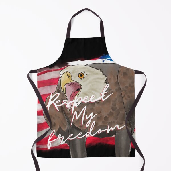 Item preview, Respect My Freedom - Bald Eagle - American Flag designed and sold by BunnyBizarre.