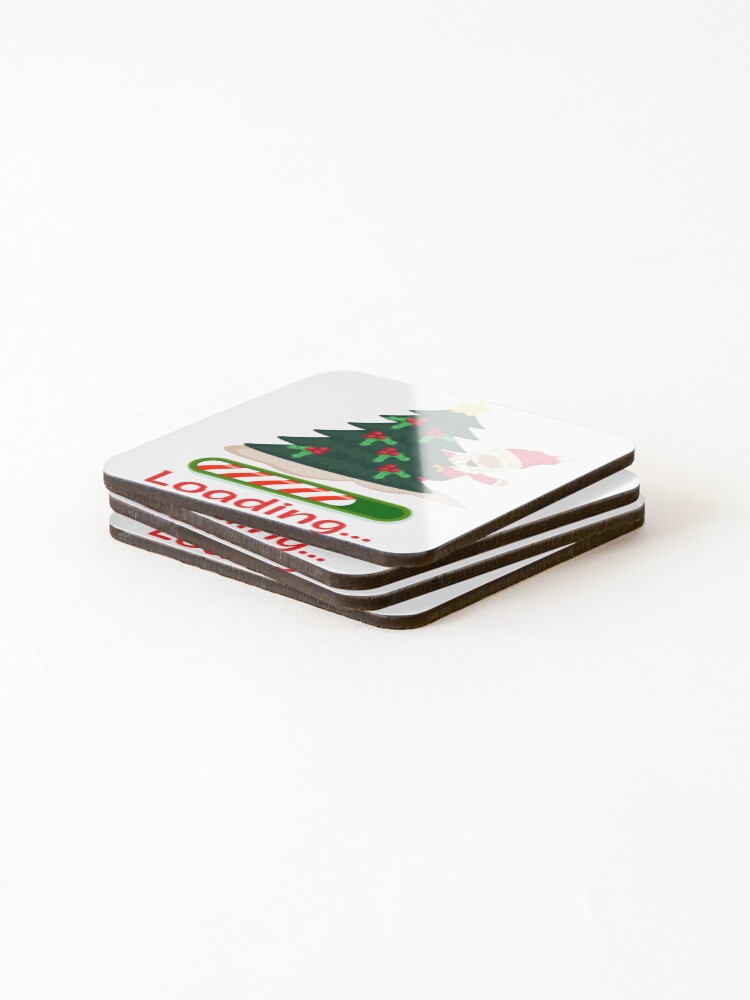 Thumbnail 4 of 5, Coasters (Set of 4), Christmas Is Loading designed and sold by OneAction.