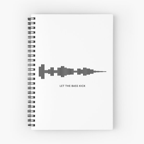 Item preview, Let The Bass Kick Sound Wave (Black on White) designed and sold by STUDIO-72.