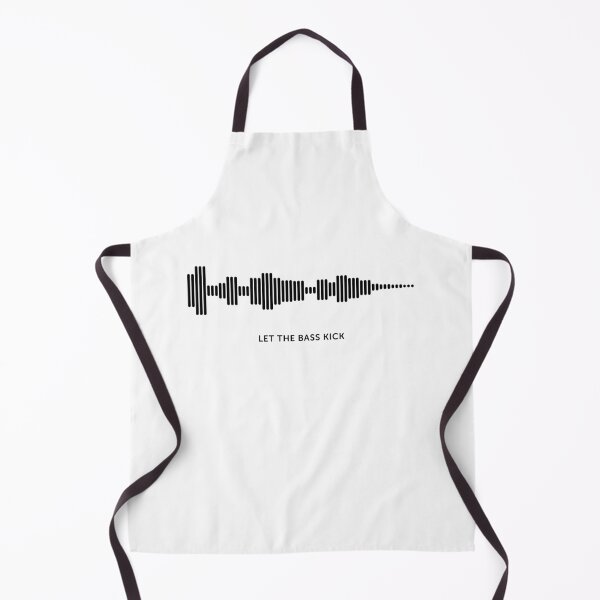 Item preview, Let The Bass Kick Sound Wave (Black on White) designed and sold by STUDIO-72.