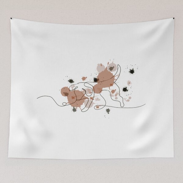 Item preview, Doggo - Splash OneLine Art designed and sold by Tee-Star.