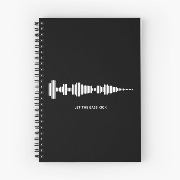 Item preview, Let The Bass Kick Sound Wave (White on Black) designed and sold by STUDIO-72.