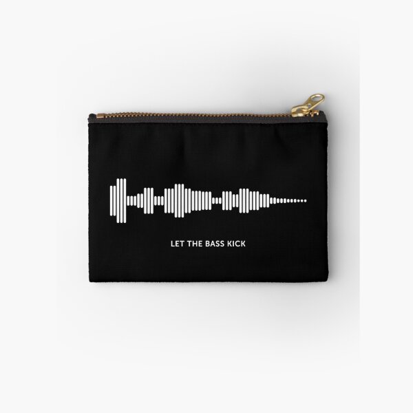 Item preview, Let The Bass Kick Sound Wave (White on Black) designed and sold by STUDIO-72.