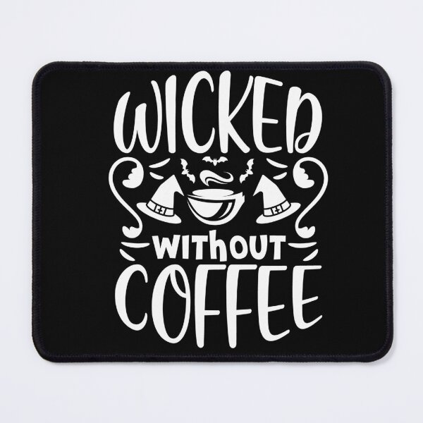 Item preview, Wicked Without Coffee Funny Halloween Graphic Design designed and sold by Viral-Style.