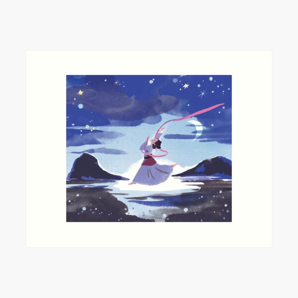 Dancing in the moonlight Art Print