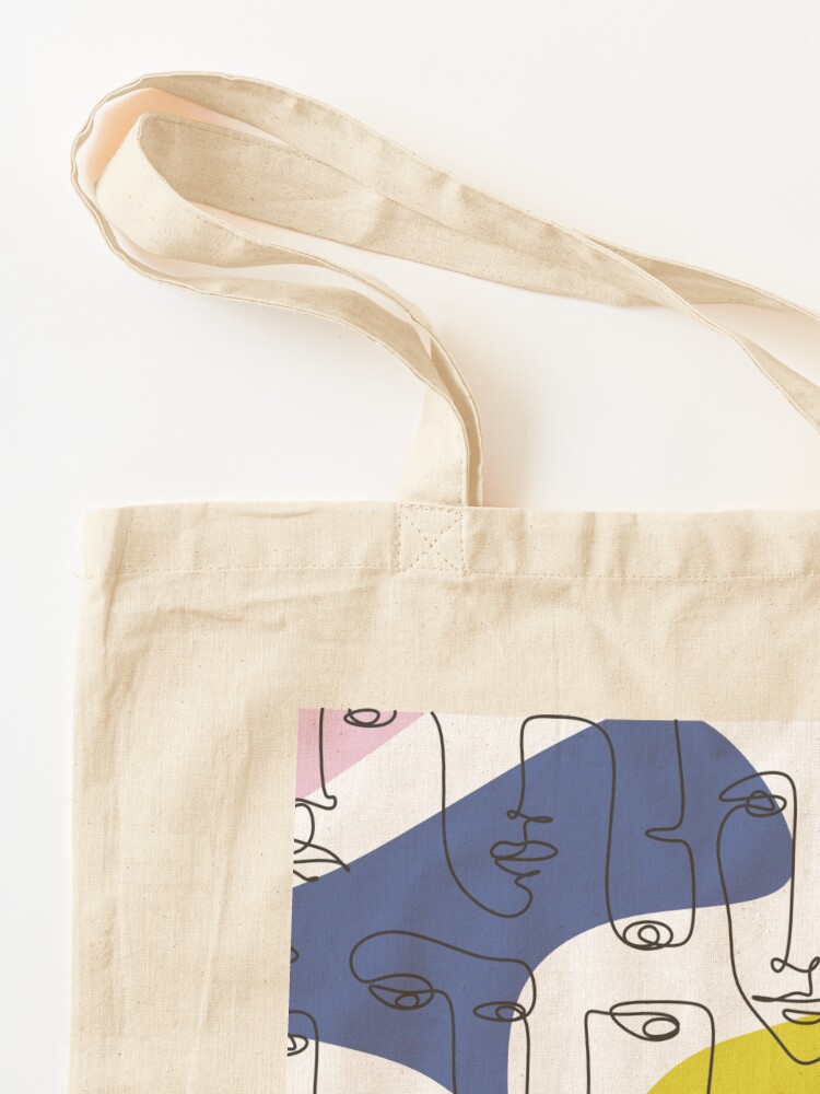 Woman Line Drawing Art Tote Bag for Sale by OneLinePrint
