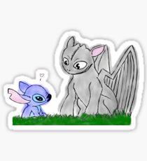 Toothless and Stitch Sticker