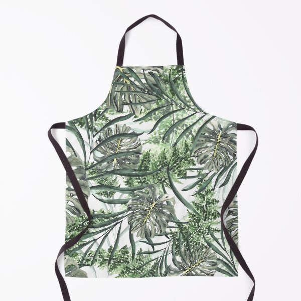 Item preview, Tropical jungle leaves pattern l Watercolor designed and sold by RubatoArts.