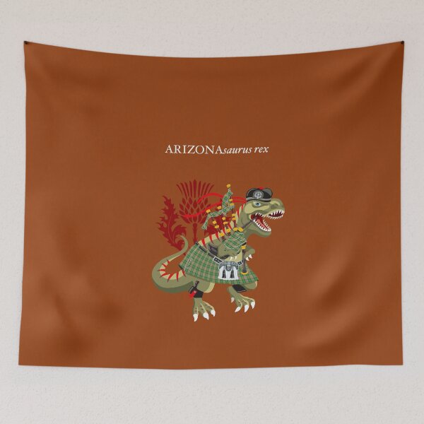 Item preview, Clanosaurus Rex ARIZONAsaurus rex Arizona Plaid Family Tartan designed and sold by Lisa Rotenberg.