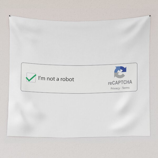 Item preview, I'm not a robot designed and sold by MerchHouse.