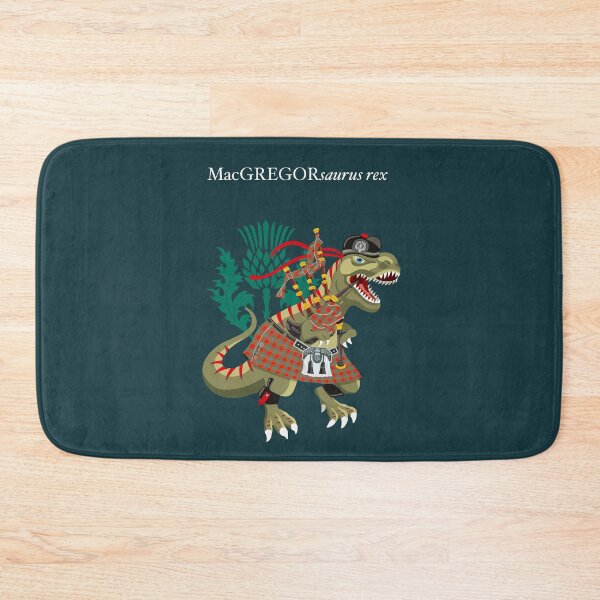 Item preview, Clanosaurus Rex MacGREGORsaurus rex MacGregor Plaid Family Tartan designed and sold by Lisa Rotenberg.