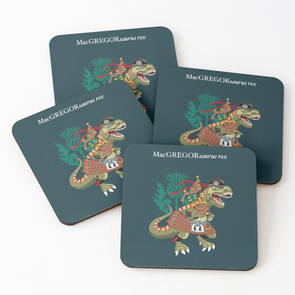 Item preview, Clanosaurus Rex MacGREGORsaurus rex MacGregor Plaid Family Tartan designed and sold by Lisa Rotenberg.