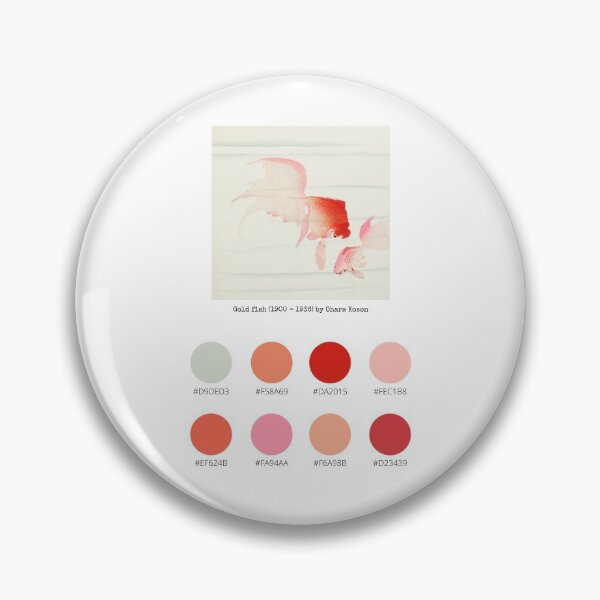 Item preview, Colour Palette of Gold fish (1900 - 1936) by Ohara Koson designed and sold by CoffeewithAnh.