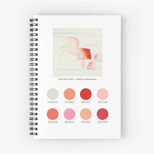 Item preview, Colour Palette of Gold fish (1900 - 1936) by Ohara Koson designed and sold by CoffeewithAnh.