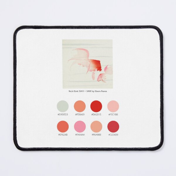 Item preview, Colour Palette of Gold fish (1900 - 1936) by Ohara Koson designed and sold by CoffeewithAnh.