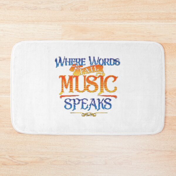 Item preview, WHERE WORDS FAIL MUSIC SPEAKS designed and sold by Marakstore.