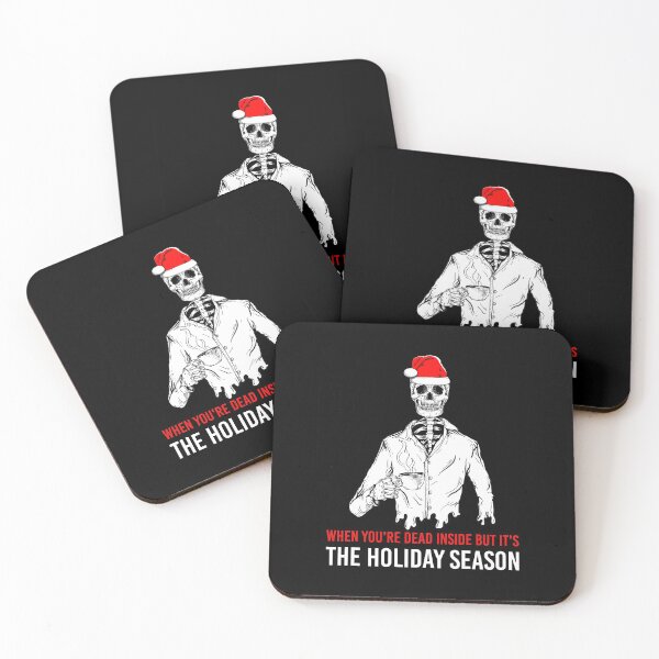 Item preview, When You're Dead Inside But It's The Holiday Season skeleton designed and sold by BELASKRI STORE.