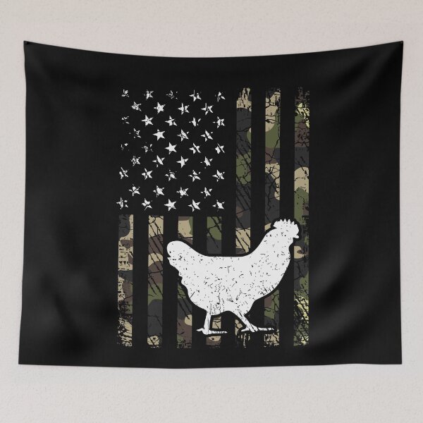 Item preview, Chicken Camouflage USA Flag designed and sold by rafaeltto.