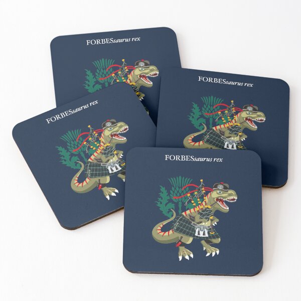 Item preview, Clanosaurus Rex FORBESsaurus rex Forbes Plaid Family Tartan designed and sold by Lisa Rotenberg.