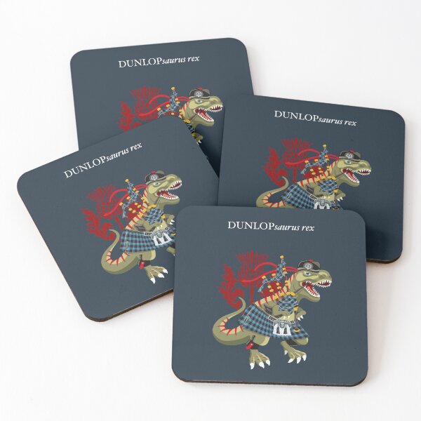 Item preview, Clanosaurus Rex DUNLOPsaurus rex Dunlop Plaid Family Tartan designed and sold by Lisa Rotenberg.
