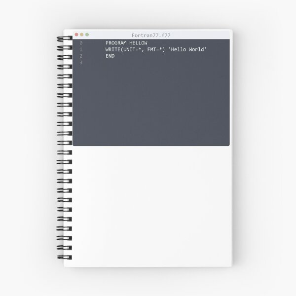 Item preview, . Fortran77 language Hello World program sample in editor window designed and sold by IuriiVlasenko.