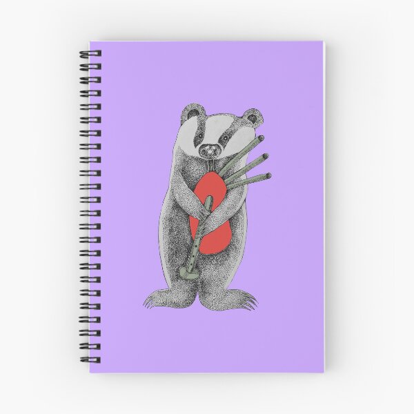 Item preview, B Is For Badger playing the Bagpipes designed and sold by AnnieHines.