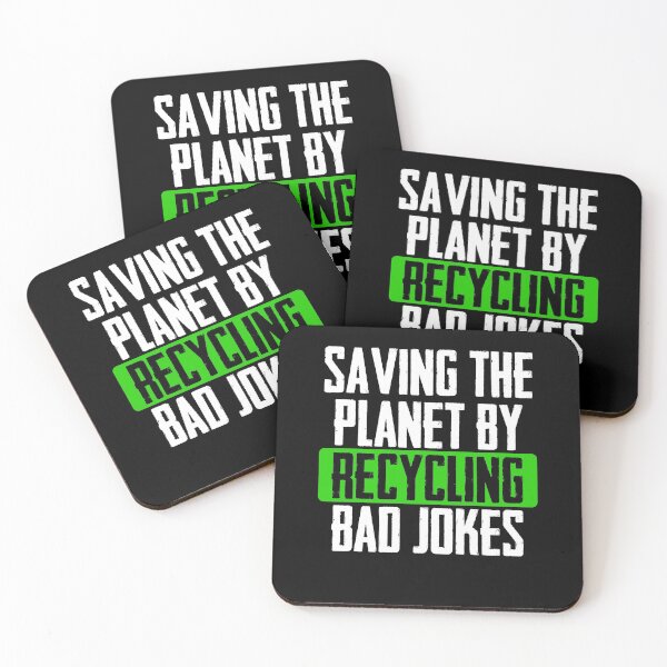 Item preview, Saving The Planet By Recycling Bad Jokes Outer Space designed and sold by Nessshirts.