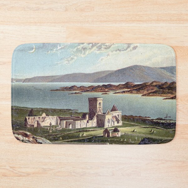 Item preview, Vintage Illustration of Iona Abbey, Isle of Iona designed and sold by yourscotland.