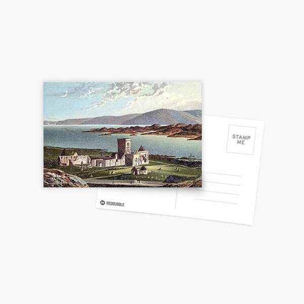Item preview, Vintage Illustration of Iona Abbey, Isle of Iona designed and sold by yourscotland.